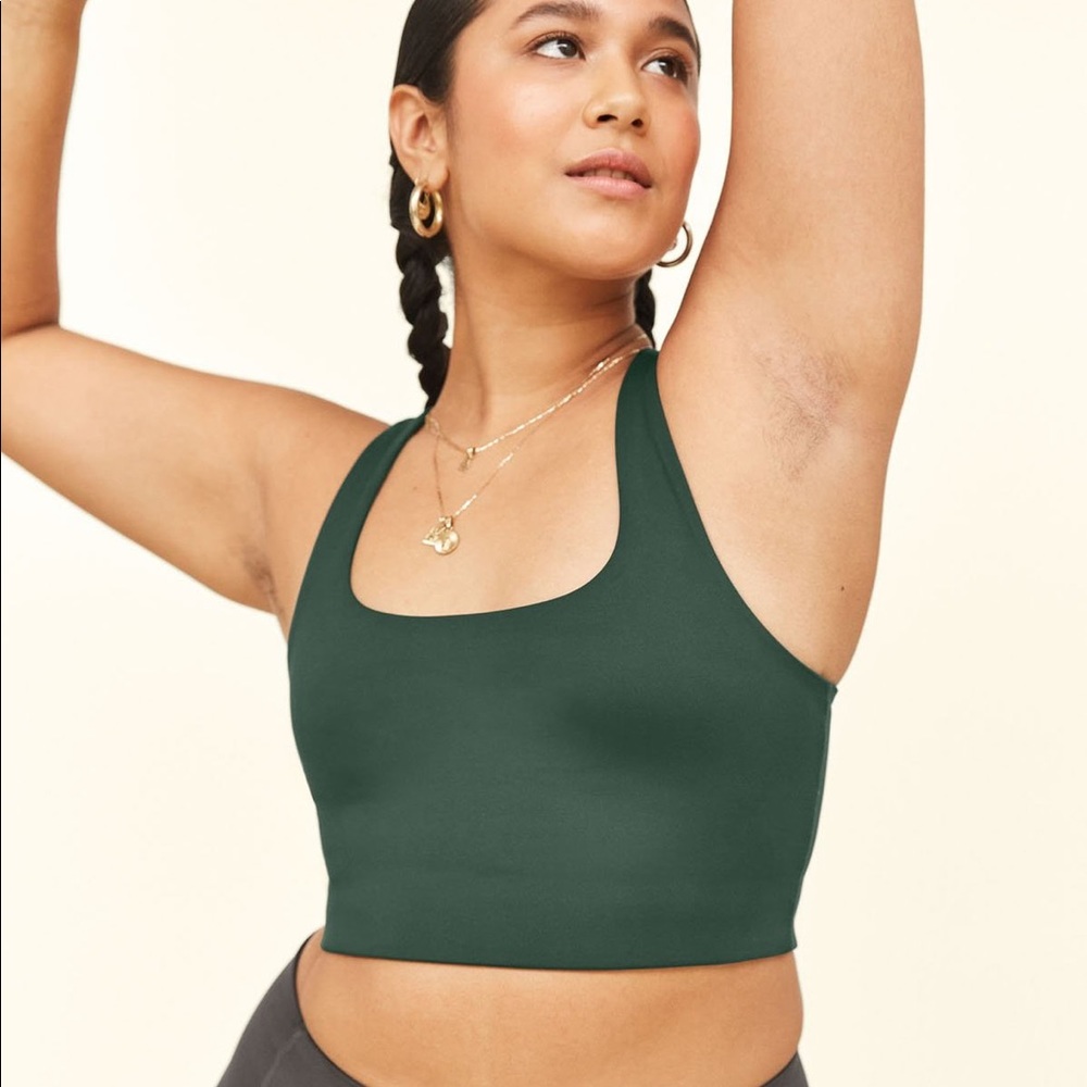 Girlfriend Collective Paloma bra XS moss